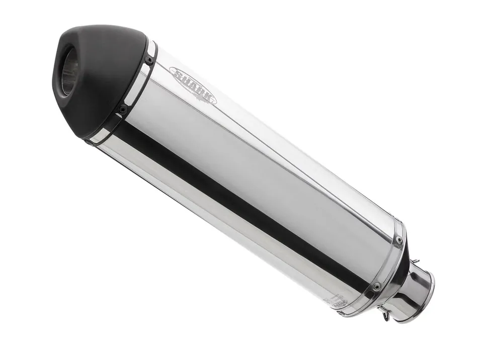 Shark Performance SLIP-ON Aluminium poliert/Endkappe Edelstahl schwarz matt beschichtet silber DSX-5 für BMW R 1200 GS,R 1200 GS Adventure EURO3 Meistverkauft