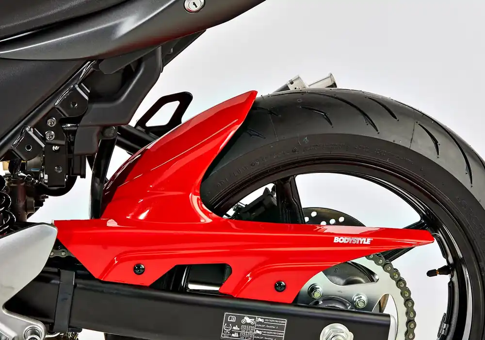 BODYSTYLE Sportsline Hinterradabdeckung ABS Kunststoff silber für SUZUKI SV 650 Neu Im Sortiment