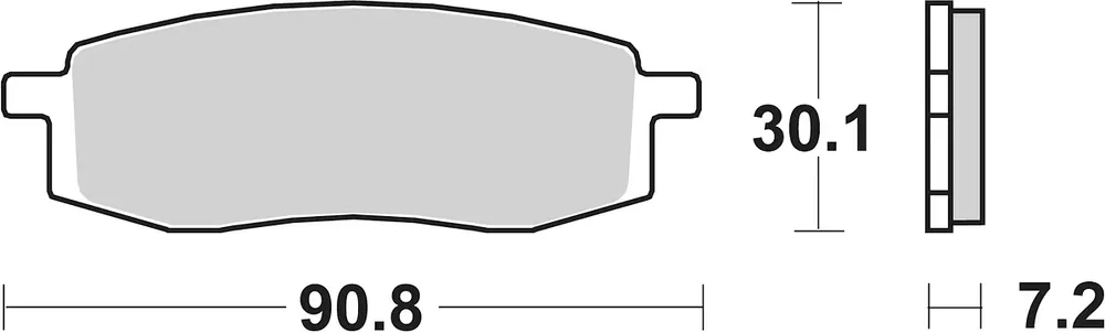 SBS Bremsbelag 580HF Street Ceramic Neue Kollektion