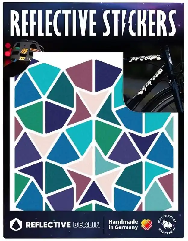 Reflective Berlin Reflexaufkleber Shapes bunt Kites &, Darts, harlequin Nur Heute