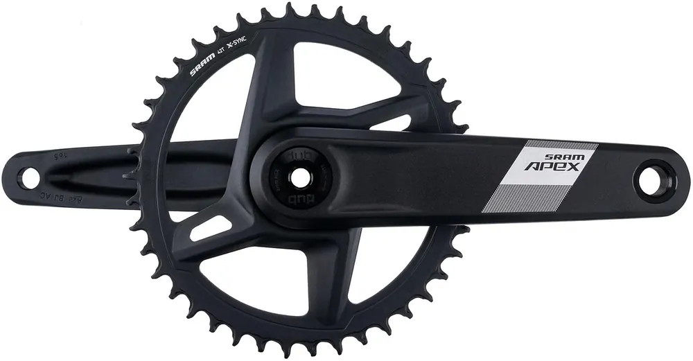 SRAM Kettenradgarnitur Apex 1 42 Zähne 165 mm Cannondale AI schwarz Direktkauf