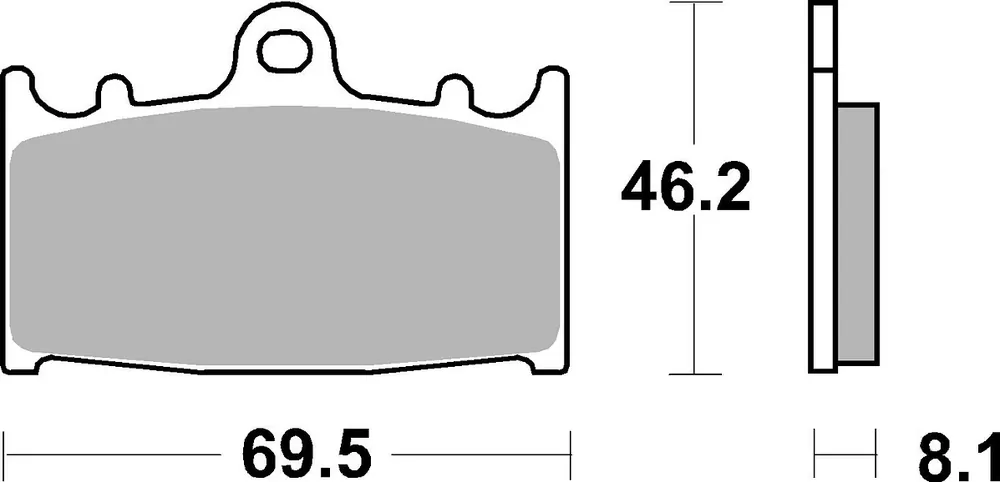 Schnäppchen SBS Bremsbelag 631RST Road Racing Sinter