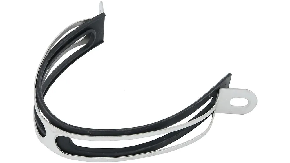 Heißes Angebot LeoVince Halteschelle A1, Edelstahl mit Gummiunterlage, SBK Oval, 304972501R