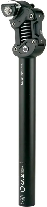 by,schulz Parallelogramm-Federsattelstütze G.2 ST 34,9 mm schwarz 400 standard (80-105 kg) Geprüft