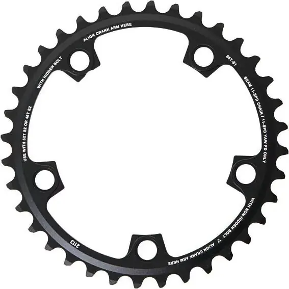 Jetzt Bestellen SRAM Kettenblatt Road Double 36 Zähne schwarz