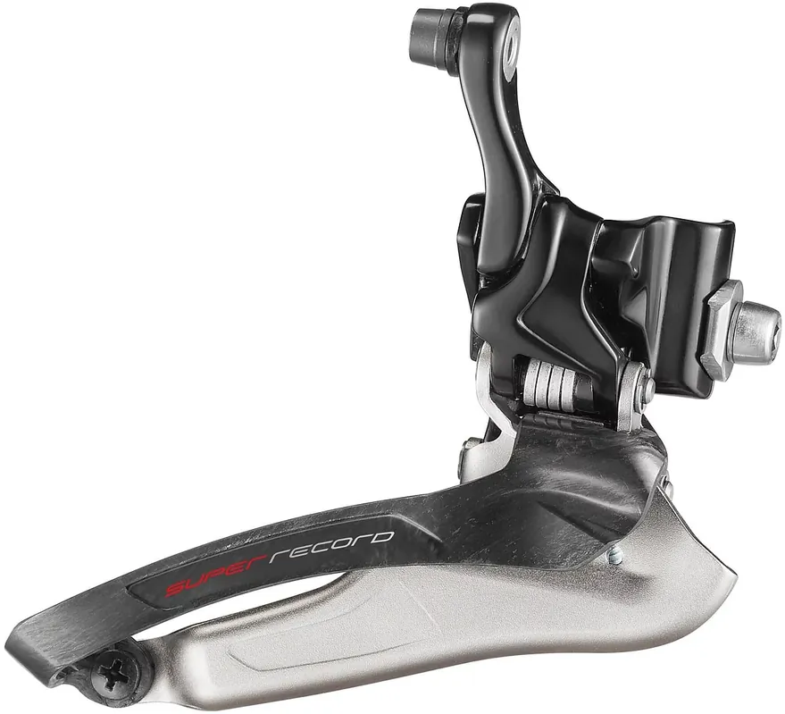 Billig Campagnolo Umwerfer Super Record 12s Anlötsockel schwarz