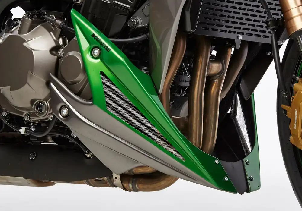 Billig BODYSTYLE Sportsline Bugspoiler ABS Kunststoff grau für KAWASAKI Z1000 R Edition