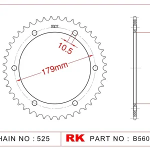 Billig RK Kettenrad 5606 45 Zähne