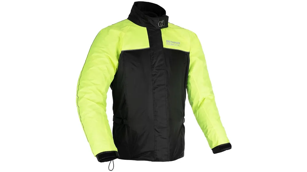 Oxford Regenjacke Gr. 4XL, schwarz / neongelb, Regenjacke "Rainseal" Unisex Begrenztes Angebot