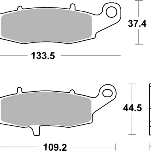 Rabatt SBS Bremsbelag 704LS Street Sinter