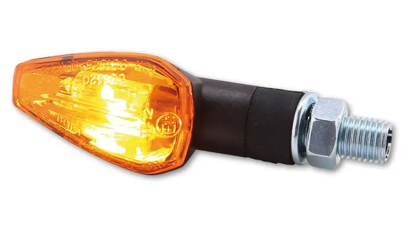 HIGHSIDER smart Peak Glühlampen Blinker Gehäuse Schwarz / Linse Orange (Paar), Vorn & Hinten Ausverkauf