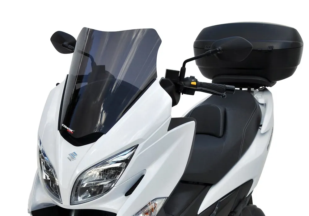 ERMAX Scooterscheibe Sport Acrylic durchsichtig Schwarz getönt für SUZUKI AN 400 Burgman; Burgman 400 / Urban Edition Nur Heute