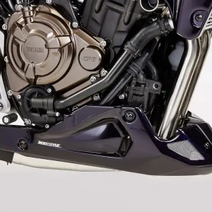 BODYSTYLE Sportsline Bugspoiler ABS Kunststoff grau/gelb für YAMAHA MT-07 Neue Kollektion