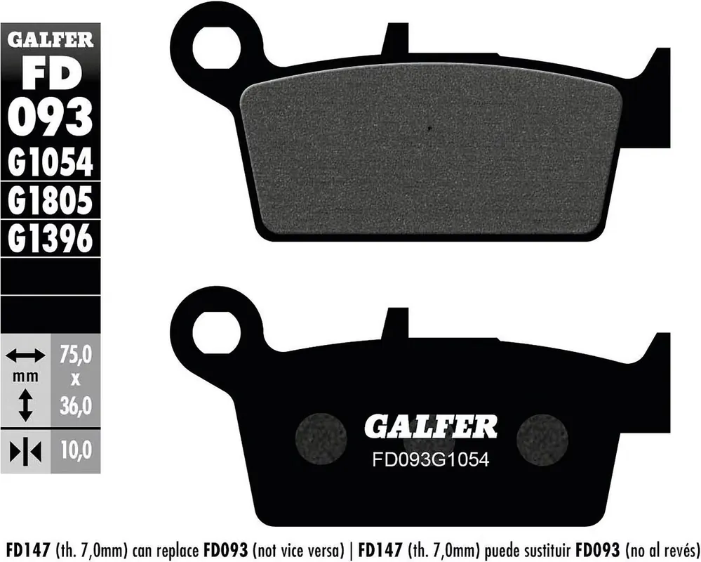 Sonderangebot Galfer Bremsbelag FD093