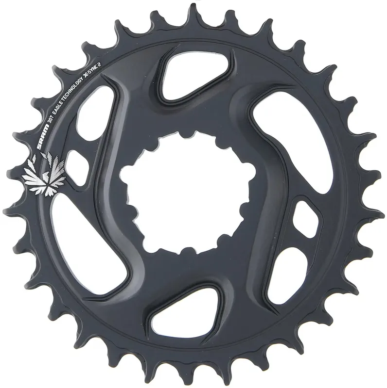 Super-Preis SRAM Kettenblatt X-Sync 2 30 Zähne schwarz 6 mm Offset kalt geschmiedet