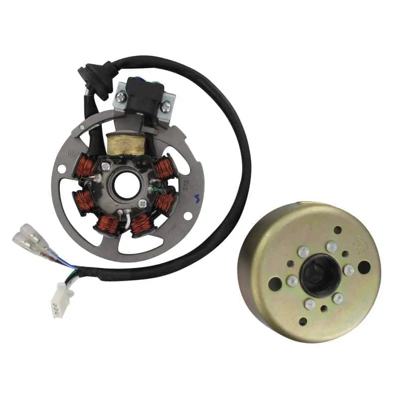 Lichtmaschine 7 Spulen mit Polrad 79mm außen 31130802-2-2-KPL pick up 50ccm 2Takt Stator Ankerplatte Anker-Platte Stromerzeuger 1E40QMB Beliebt