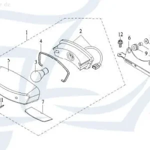 Halter Rückleuchte 55713-CBW-00 Jetzt Bestellen