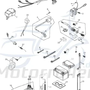 Zündschloss ATV 320/400 Adly Lenkradschloss Quad 272ccm 4Takt Zünd-Schloss Lenkerschloss Lenker-Schloss Anlasserschloss 280ccm-4Takt Sonderangebot