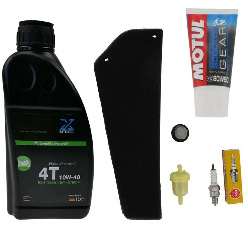 Rex RS460 Mofaroller 4-T 43708 Verschleißteile-Set Reparatur-Set Service-Kit 50ccm 4Takt 139QMB JSD50QT-13 50cc 4T 139QMA Beliebt