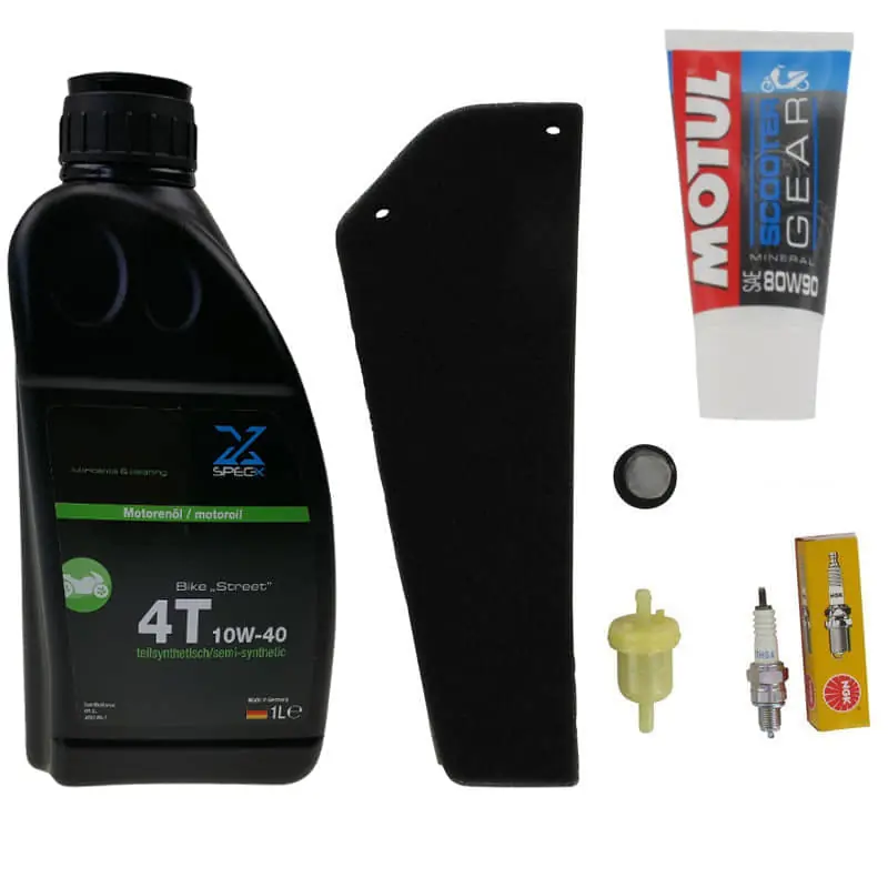 Rex CAPRIOLO 50 43708 RS450 Reparatur-Set 50ccm Service-Kit Service-Set 4Takt 139QMB JSD50QT-13 50cc 4T 139QMA Letzte Chance
