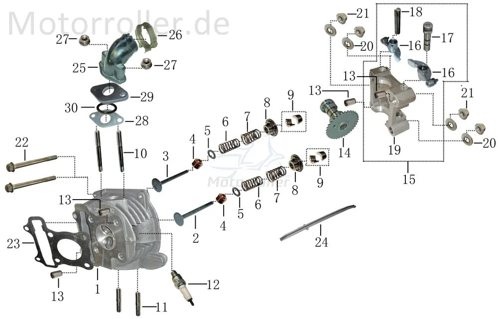 Ventilfederteller oben 152QMI-097-000 Sale