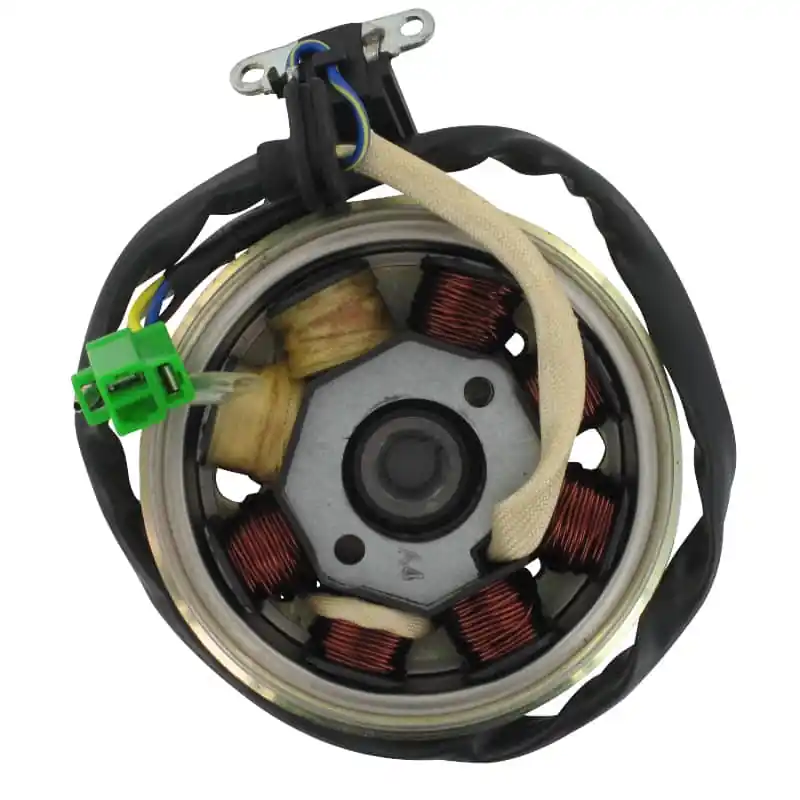 Preisreduziert Lichtmaschine mit Polrad pick up außen Baotian 50ccm 4Takt Stator Ankerplatte Anker-Platte Stromerzeuger Strom-Generator Licht-Maschine