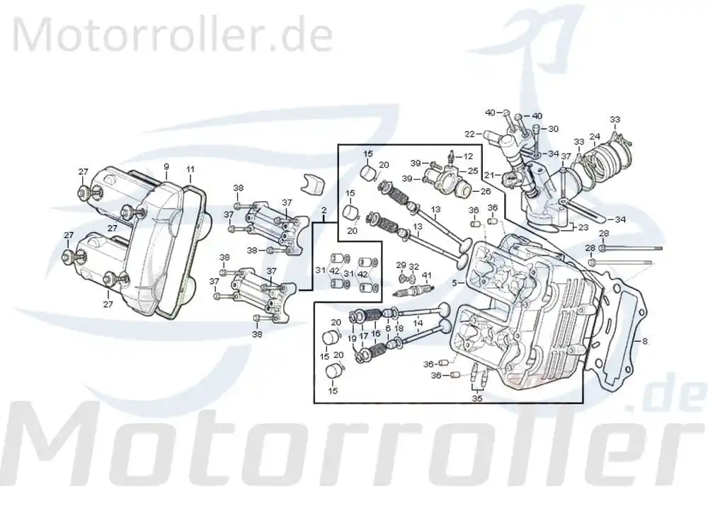 Super-Preis Daelim S-3 F.i. 125 Dichtung Zylinderkopf 125ccm 4Takt 12251-SAB-0000-M1 Zylinderkopf-Dichtung Kopfdichtung 125ccm-4Takt Scooter