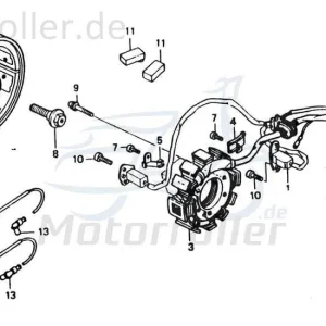 Chunlan Chopper Kerzenschraube 125ccm 4Takt ABB-P13-NO.-13 244FM Motorrad Moped Ersatzteil Service Inpektion Direktimport Neue Kollektion
