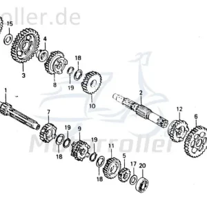 Online Kaufen Chunlan Chopper Beilegscheibe 125ccm 4Takt ABB-P20-NO.-27 Distanzhalter U-Scheibe Washer Beilagscheibe Ausgleichsscheibe 244FM Motorrad