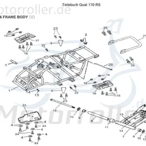 AEON Grundplatte Overland 180 Halterung plate 180ccm 4Takt Basisplatte Haltebrücke 125ccm-4Takt Quad ATV Cobra 125 RS UTV Ersatzteil Kracherpreis