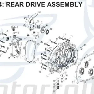 AEON Bundschraube M6x16mm COBRA 350 Quad ATV 350ccm 4Takt Maschinenschraube Flanschschraube Flansch-Schraube Maschinen-Schraube UTV Must-Have