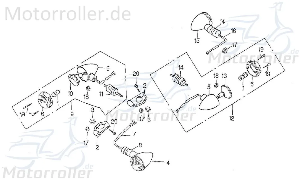 SMC Chopper 125 Treibschraube 125ccm 4Takt 96110-32024-C 3x20mm Scooter Ersatzteil Service Inpektion Direktimport Beliebt