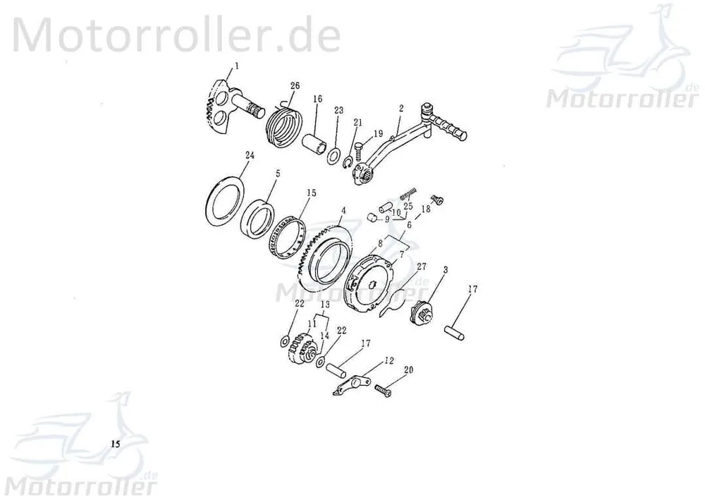 Knallerangebot SMC Senkkopfschraube 5x10mm Scooter Senkschraube 50ccm 2Takt Senkkopf-Schraube Senk-Schraube Minarelli liegend Ersatzteil Service