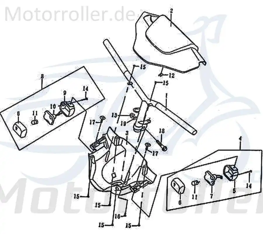 Sonderaktion Tachoverkleidung silber 07A 55213-PAF-0007A
