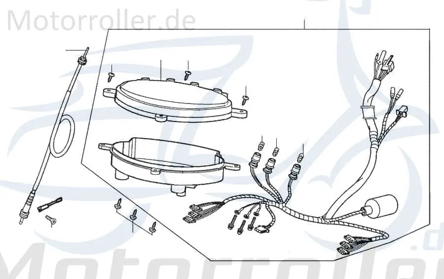 Preisknaller SMC Scooter Tachowelle Tachoantrieb 50ccm 2Takt 61520-NFF-00 Tacho-Welle Tachometerwelle Tachoantriebswelle Tacho-Antrieb Ersatzteil