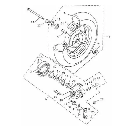 Wochenendangebot SMC Scooter Schraube Bundschraube 50ccm 2Takt 94610-10158-B Motorträger / Radachse Maschinenschraube Flanschschraube Flansch-Schraube
