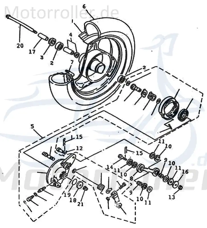 SMC Scooter Sechskantschraube 50ccm 2Takt 94716-08033-B Befestigung Halter Halterung Flachkopfschraube Sechskant-Schraube Bundschraube Jetzt Bestellen
