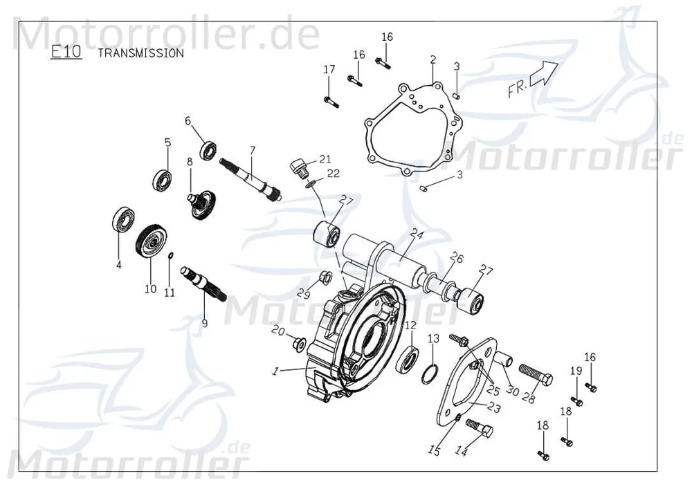 Direktkauf PGO Sicherungsring 22mm G-Max 125 Klemme Schelle Roller 92172200000 Befestigungsklemme Sicherungsklemme Sicherungsclip PGO 125ccm-4Takt