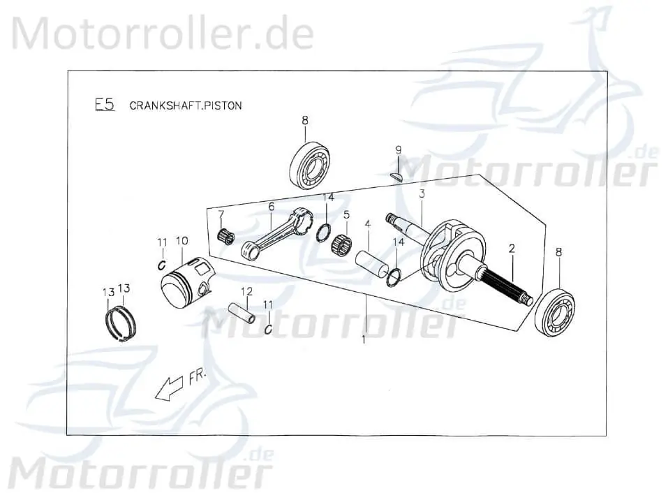 Kolbenbolzenlager 96590182400 von PGO Günstig