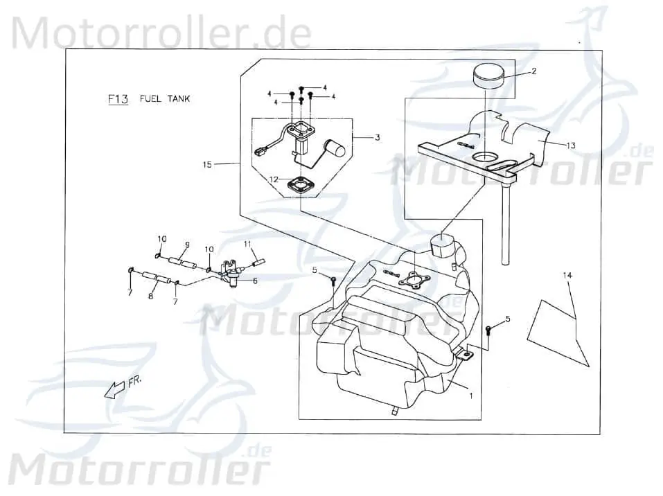 Preis Gesenkt Benzintank und Tankgeber Benzin-Behälter C15210110001