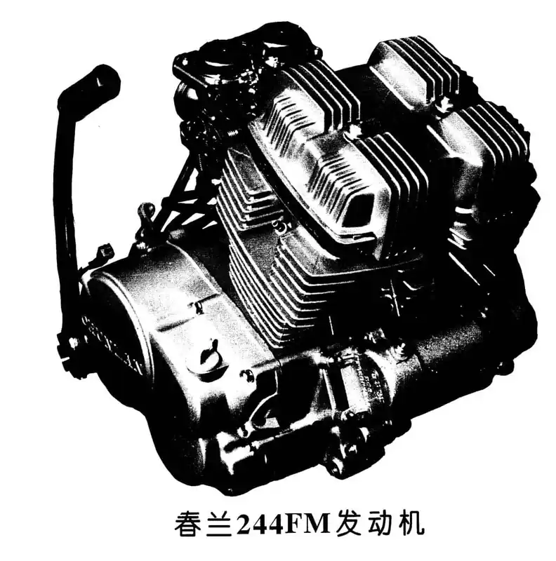 Chunlan Chopper Motor Antrieb Engine 125ccm 4Takt CH-2Z-M Motor-System komplett Antriebsaggregat Motor-Aggregat Fahrzeugantrieb 244FM Bestseller