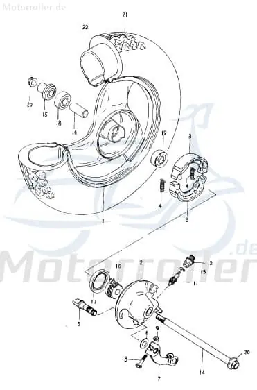 Sale Eppella Eppelino 50 Vorderrad 50ccm 2Takt QM50QW.-33.1-2 8 Zoll Vorderradfelge Vorderfelge Vorderrad-Felge vorne Vorder-Felge Scooter