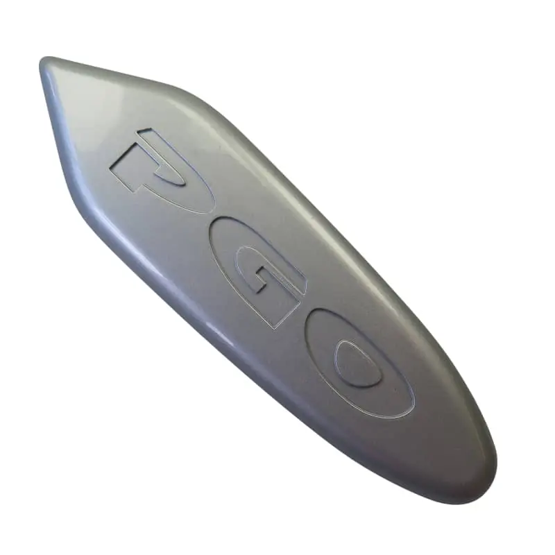 Abdeckung Links eissilber Abdeckhaube Kappe Deckel Roller HE0631407L0 Schutz Verkleidung Platte Cover Blende Schutzhaube PGO Mokick Neuheit