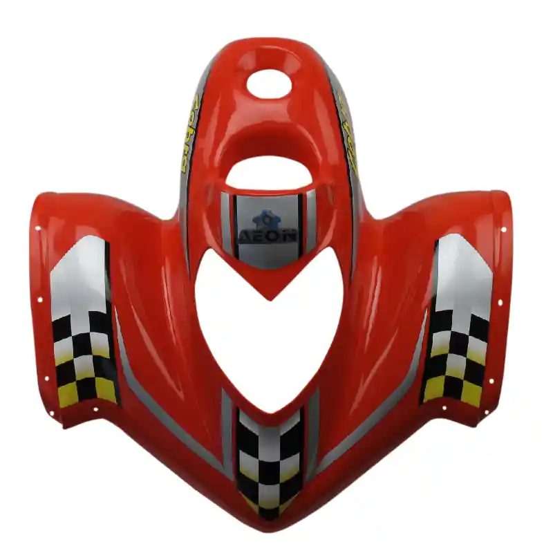 AEON Frontverkleidung rot mit Aufkleber Quad ATV 180ccm 4Takt Frontschürze Frontmaske Front-Cover Lenkerverkleidung Front-Schürze UTV Preis Gesenkt