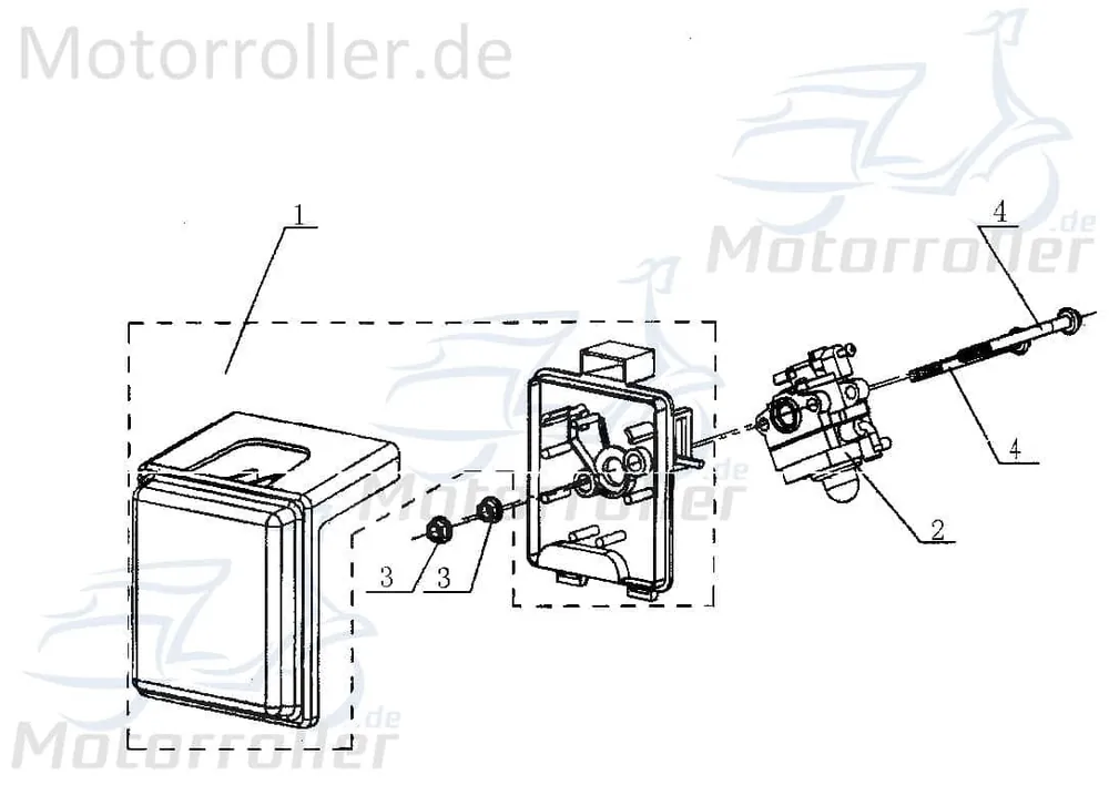 Top-Angebot Kasea Kinderbuggy Vergaser Carburetor 40ccm 4Takt 39-13947 Schwimmer-Vergaser Carburateur Benzin-Vergaser Vergaseranlage Benzinvergaser