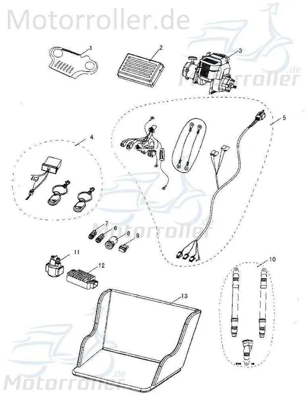 Kasea Kinderbuggy Motor Antrieb Engine 40ccm 4Takt KB5-10419 Motor-System komplett Antriebsaggregat Motor-Aggregat Fahrzeugantrieb Heißes Angebot