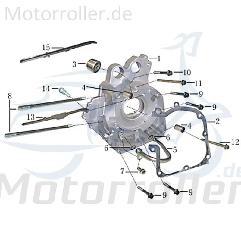 Nur Heute Kreidler Martinique 125 Bundschraube 125ccm 4Takt 31181905 M6x105mm Maschinenschraube Flanschschraube Flansch-Schraube Bund-Schraube