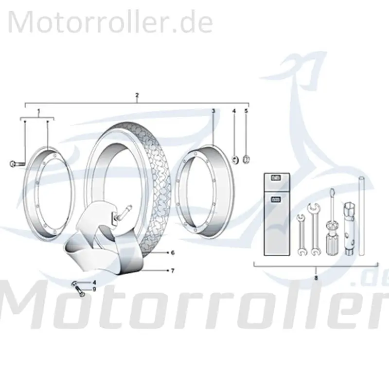Kreidler STAR Deluxe 4S 125 Reifen 125ccm 4Takt R-04-10-2041 Sport Rollerreifen Sommerreifen Sommer-Reifen Vorderreifen Hinterreifen Markenware