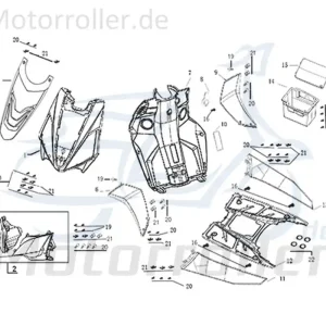 Wochenendangebot Kreidler Galactica 3.0 LC 50 DD Fußraumverkleidung 50ccm 2Takt 64304-ABA9-9000 Fußraumabdeckung Fußtrittabdeckung Scooter Ersatzteil