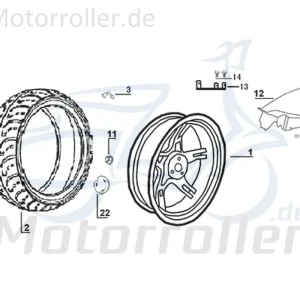 Neue Ware Kreidler Galactica 3.0 LC 50 DD Hinterradschwinge 50ccm 2Takt 44710-ABA9-9100-A Hinterradaufhängung Hinterradträger Hinterradhalterung